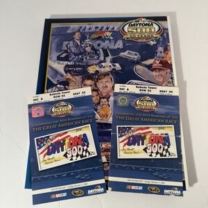 Daytona 500 2008 Program and Ticket Stubs NASCAR Racing 50 years